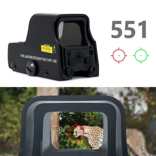 STONESKY Premium Tactical 551 Holographic Sight with Red Green Dot Optic Reflex Sight Scope for Riflescopes
