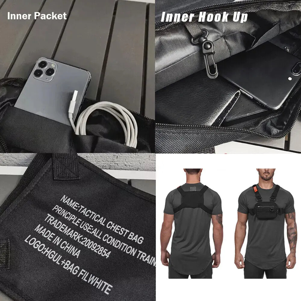STONESKY Tactical Combat Chest Rig Concealed Bag Recon Kit Bags Outdoor Sports Climbing Fitness Bag
