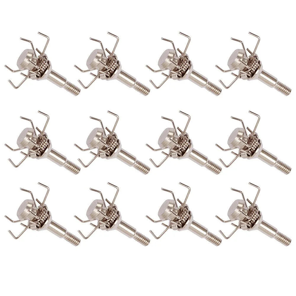 STONESKY 12pcs Judo Broadheads 100 Grain Hunting Arrow Head Tips Archery Points with Box Head Tips Hunting