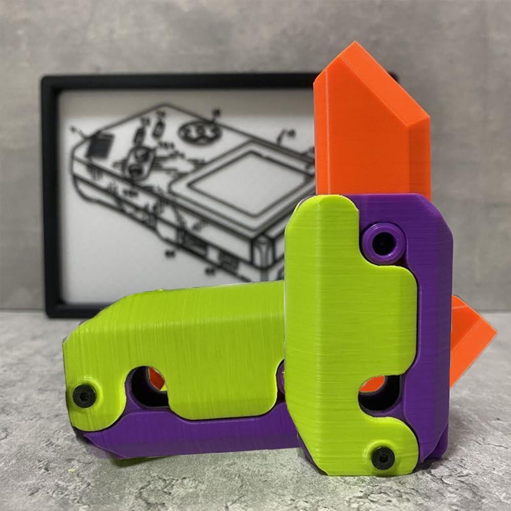 STONESKY 1Pcs 3D Printing Fidget Knife Toy Plastic EDC Fidget Anxiety Stress Relief Toys