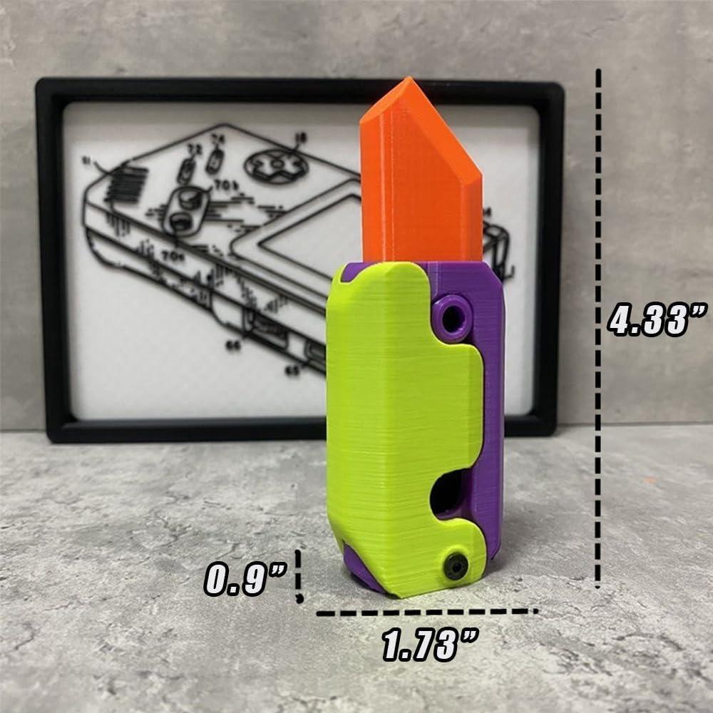 STONESKY 1Pcs 3D Printing Fidget Knife Toy Plastic EDC Fidget Anxiety Stress Relief Toys