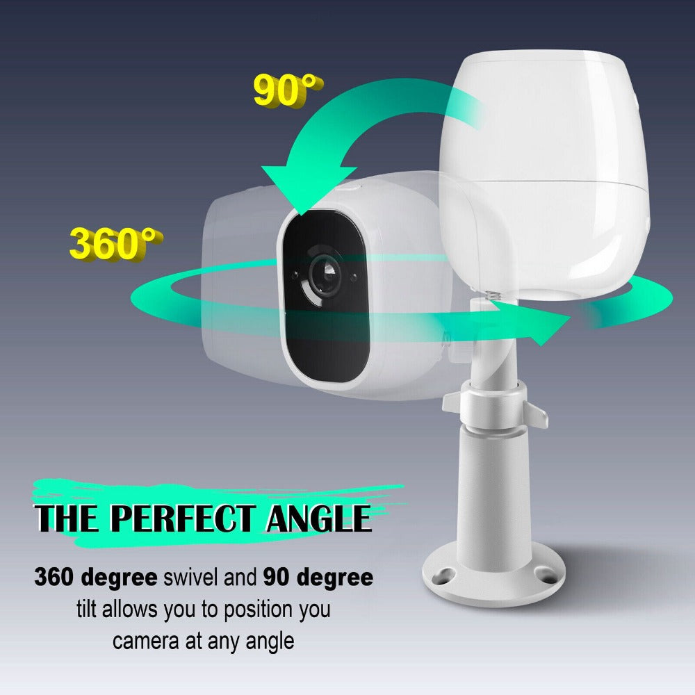 StoneSky 4Pack Security Camera Wall adjustable Mount For Arlo Arlo Pro Pro 2 Pro 3 White