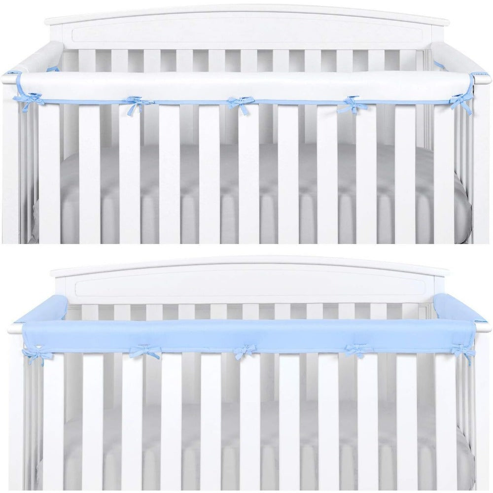 StoneSky 3 Pack Baby Crib Rail Cover Protector Safe Teething Guard Wrap for Standard Crib