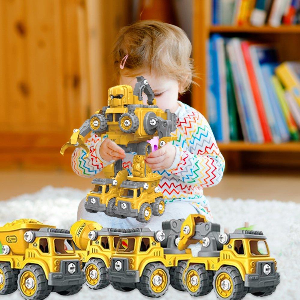 STONESKY Educational Learning Toys Take Apart STEM Building Toys Vehicles Robot Transform