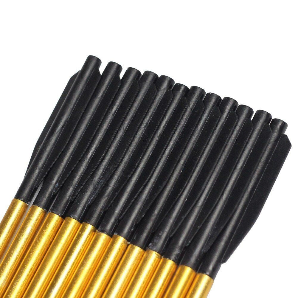 STONESKY 12Pcs 6.3" Crossbow Bolts Aluminum Arrow For 50 &80 lb Pistol Crossbow Archery