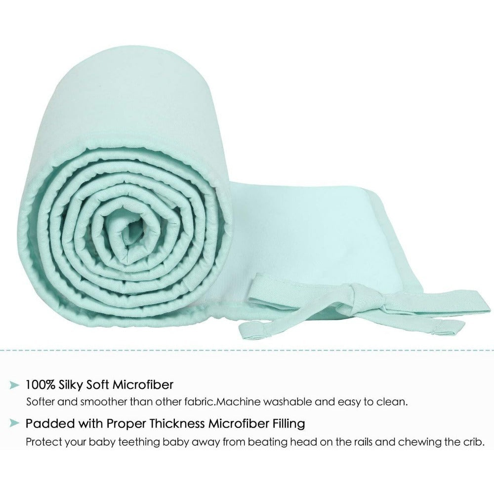 StoneSky 3 Pack Baby Crib Rail Cover Protector Safe Teething Guard Wrap for Standard Crib