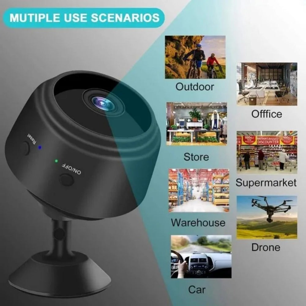 STONESKY 1080P HD Mini IP WIFI Camera Magnetic Camcorder Wireless Home Security Car DVR Support Night Vision Video Recording Motion Detection, APP Remote Control, 150° Super Wide Angle