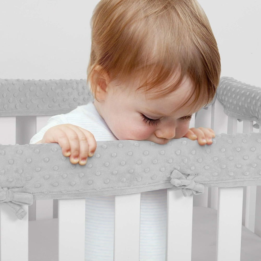 StoneSky 4 in 1 Baby Crib Rail Covers for Teething Anti-Collision Standard Crib Guardrail
