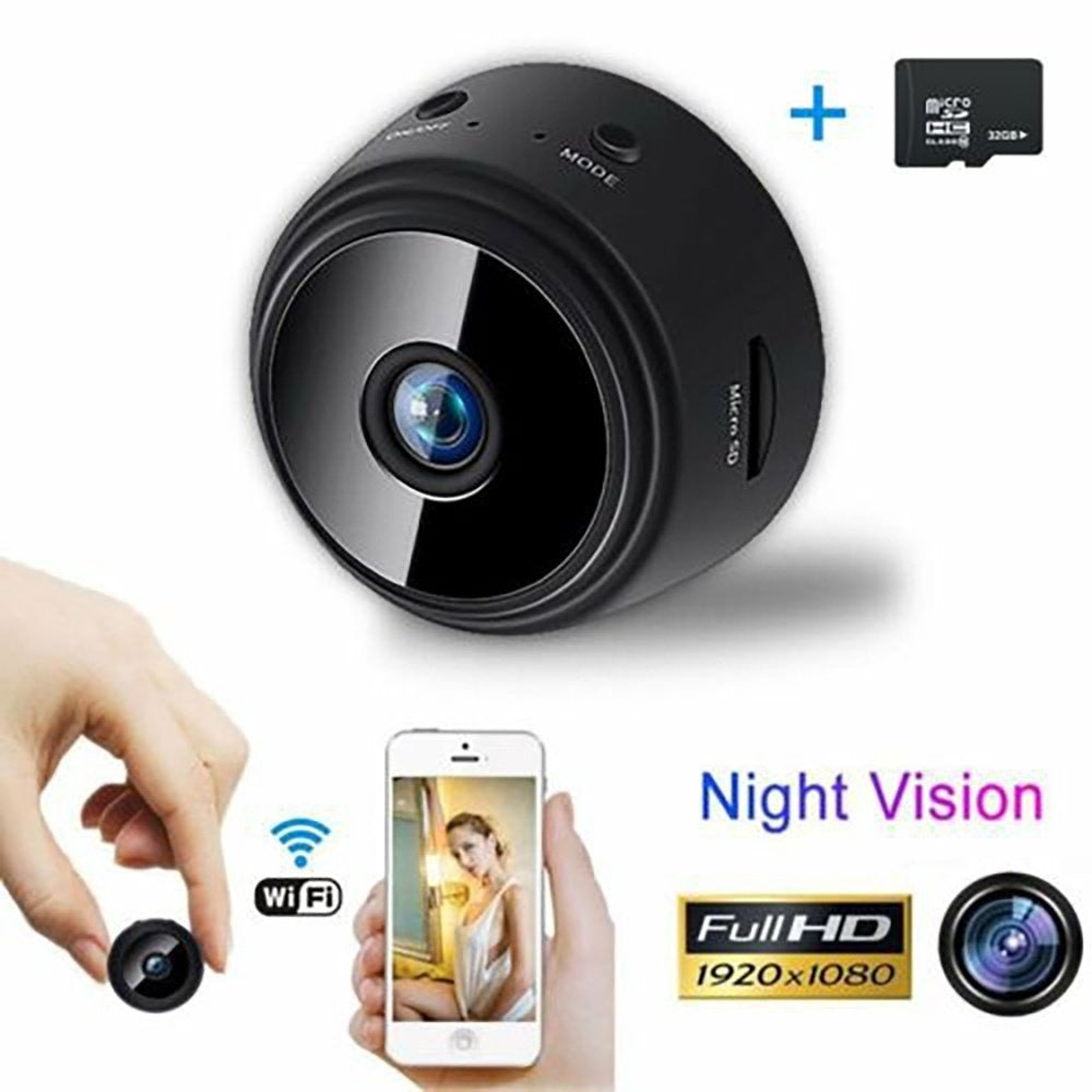 StoneSky Mini Hidden Spy Camera Wireless Wifi Home Security Night Vision HD 1080P w/ 32GB
