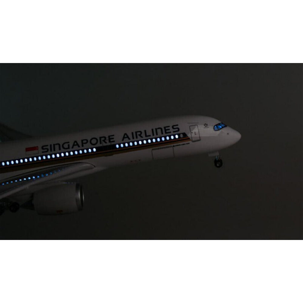 StoneSky 1/142 Singapore Airlines LED Light Plane Airplane Model A350 Passenger Aircraft