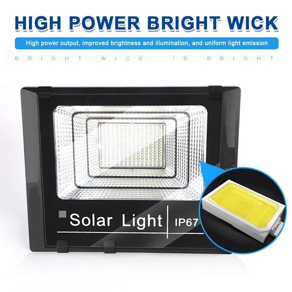 StoneSky 200W LED Solar Floodlight Panel Street Lights Outdoor Waterproof Remote Control