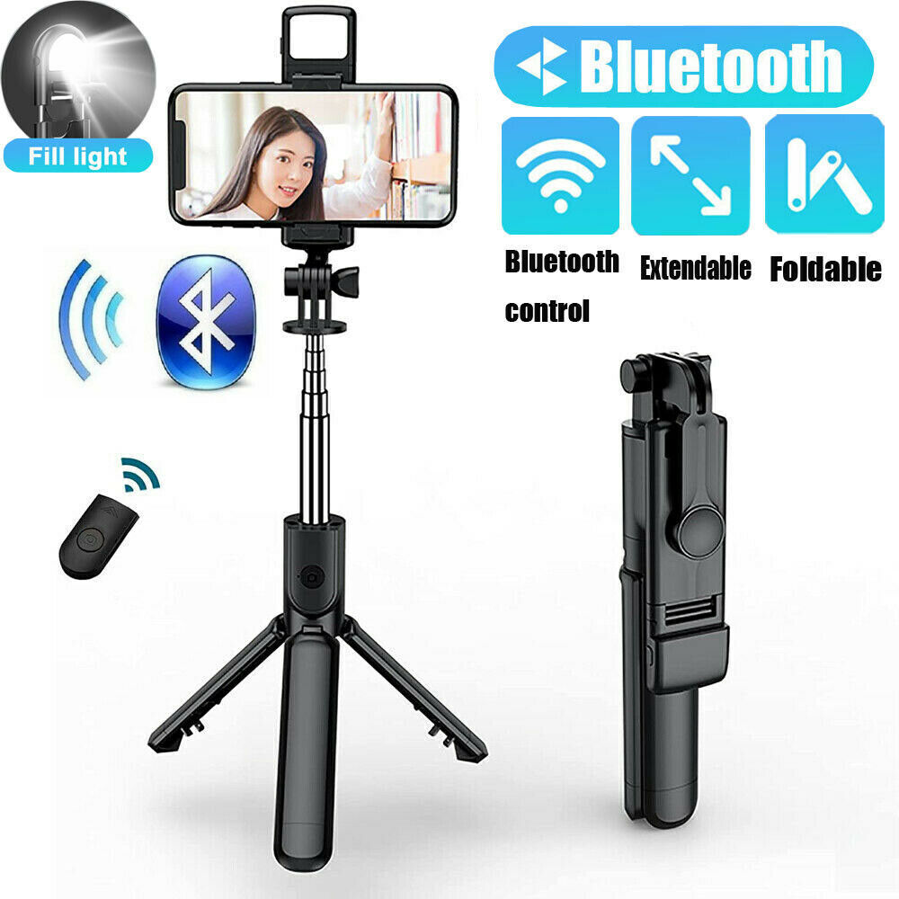 StoneSky Remote Selfie Stick Tripod Phone Desktop Stand Desk Holder For iPhone/Samsung US