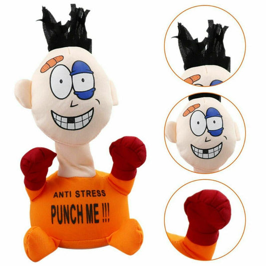 STONESKY Electric Plush Toy Punch Hit Me Villain Toys Doll Toys For Friends Funny Toys US