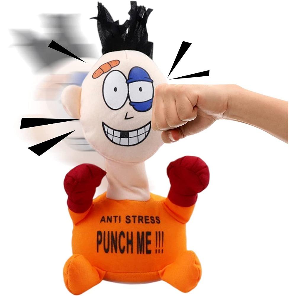 STONESKY Electric Plush Toy Punch Hit Me Villain Toys Doll Toys For Friends Funny Toys US