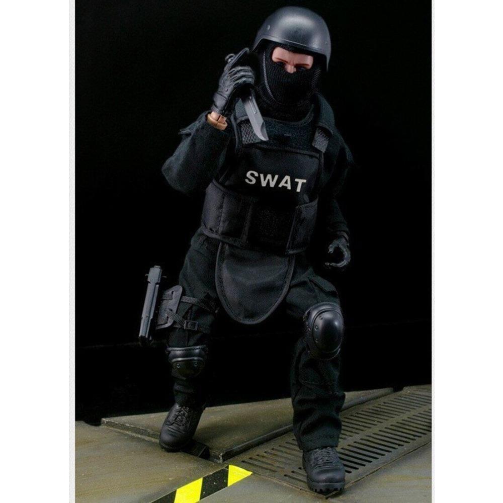 STONESKY 1/6 SWAT Police Soldier Military Combat Suit 12" Action Figure for Kid's Gift