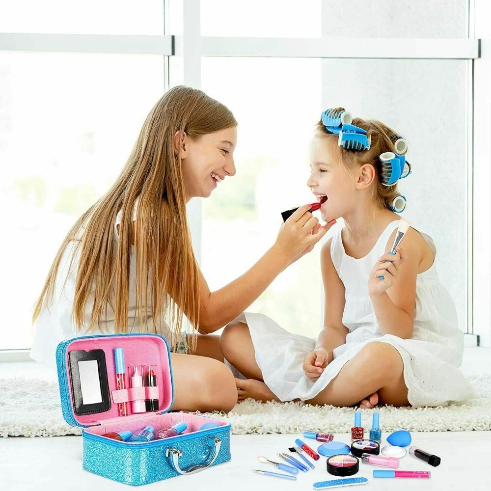 STONESKY  29Pcs/Set Kids Pretend Play Makeup Kit Washable Safe for Girls Beauty Toys Gift