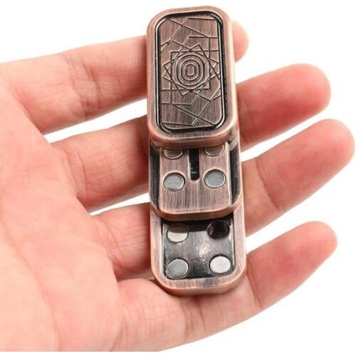 STONESKY Magnetic Metal Fidget Toy Metal Poker Push Card Fidget Slider Stress Relief Toy