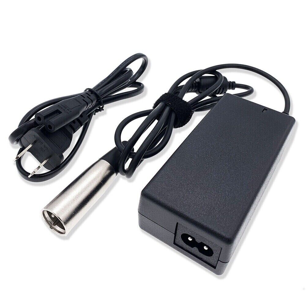 STONESKY 42V Adapter Charger for 36V 2A Lead Acid Battery Razor MX500 MX650 3Pin Male XLR