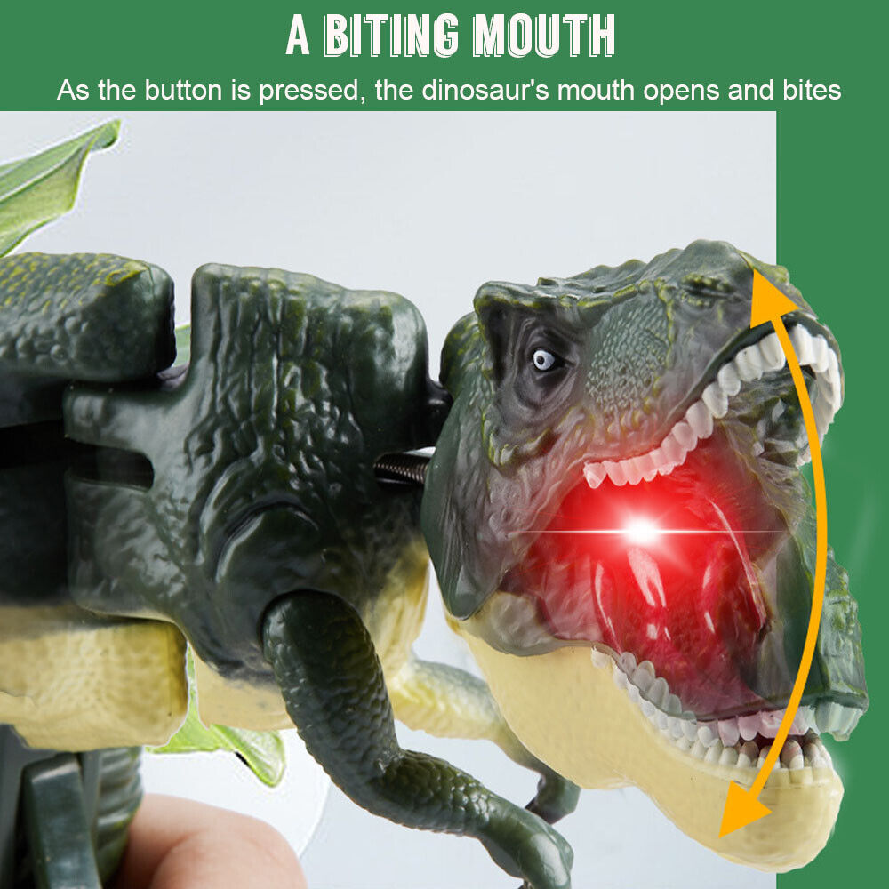 StoneSky Trigger Funny Dinosaur Toy with Roar Sound&Light Effect Kid Novelty Gag Toy Gift