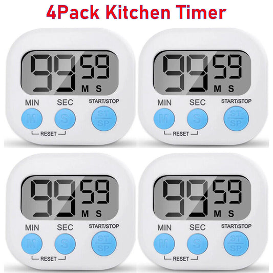 StoneSky Digital Kitchen Timer Magnetic Back and ON/Off Switch Loud Alarm Cooking Timer