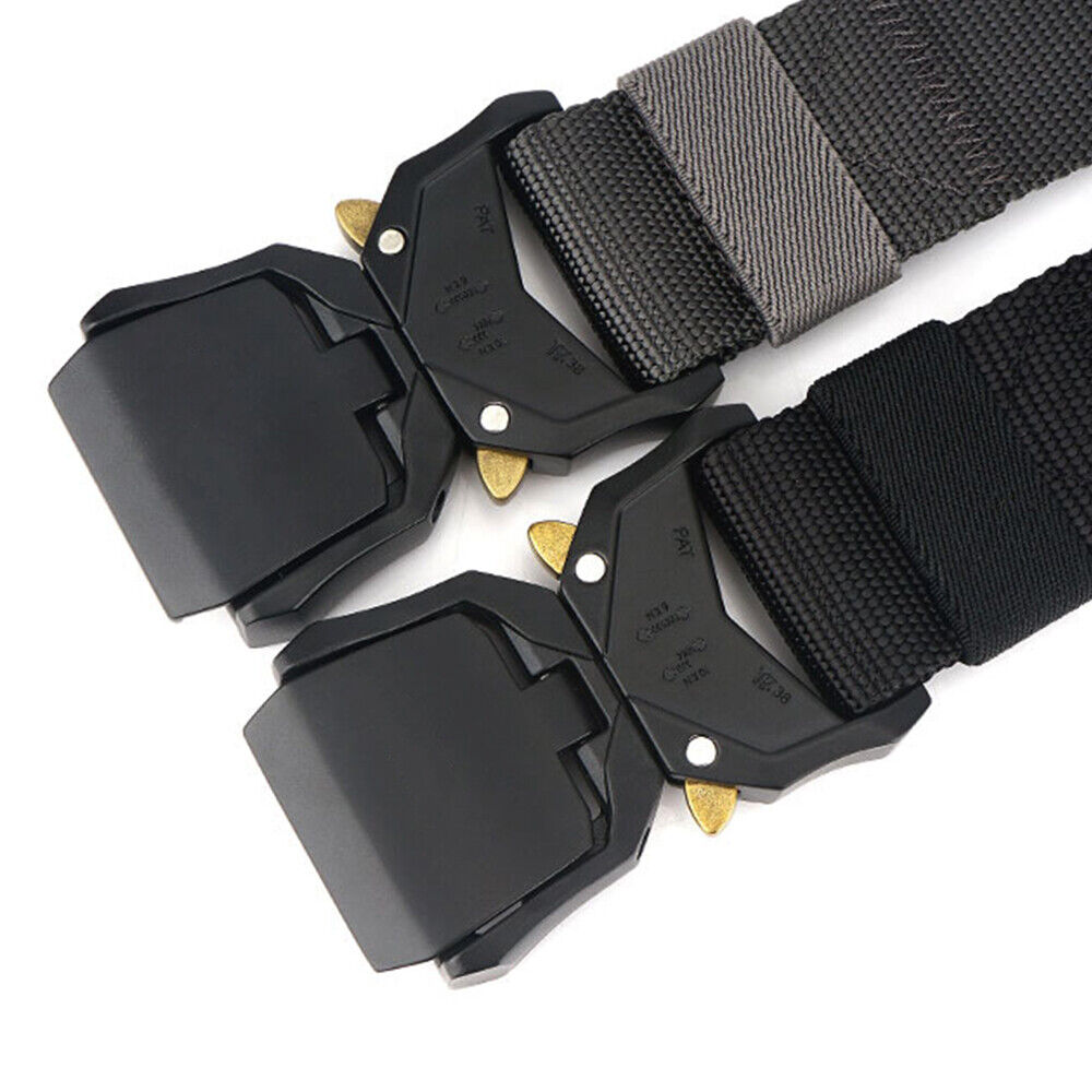 StoneSky Military Belt for MEN Tactical Strap Waistband Belts Quick Release Buckle Black