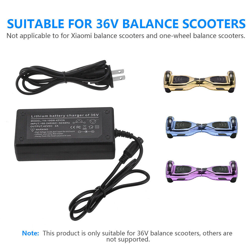 STONESKY Charger 42V 2A Adapter Power Supply for Balancing Electric Scooter Hoverboard