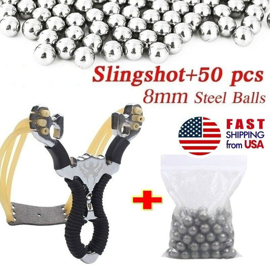 StoneSky Professional slingshot +Stainless Steel Balls Set Outdoor Hunting Catapult Sling