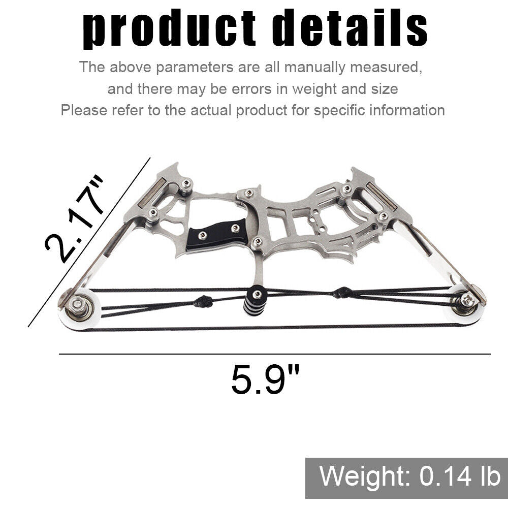 StoneSky 6" Mini Compound Bow and Arrows Kit Target Shooting Archery Pocket Bow Toy Gifts