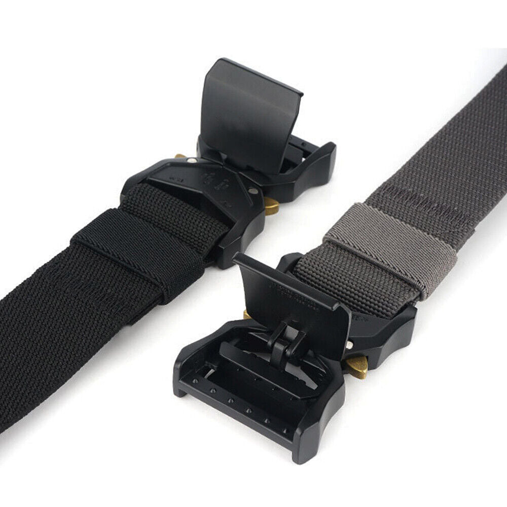 StoneSky Military Belt for MEN Tactical Strap Waistband Belts Quick Release Buckle Black