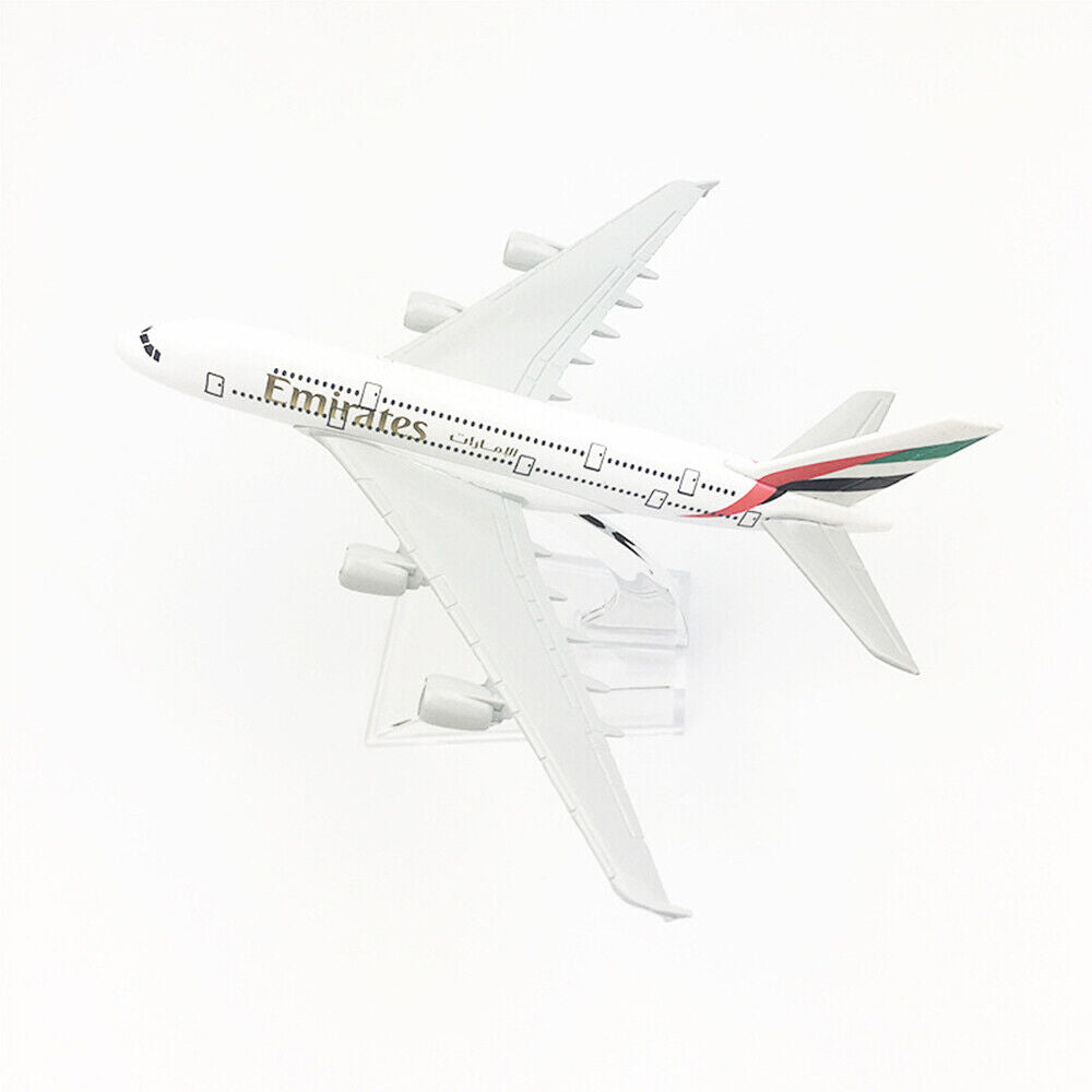 StoneSky 16cm Airplane Alloy Model Plane Air Emirates Airlines Airbus A380 Aircraft Model