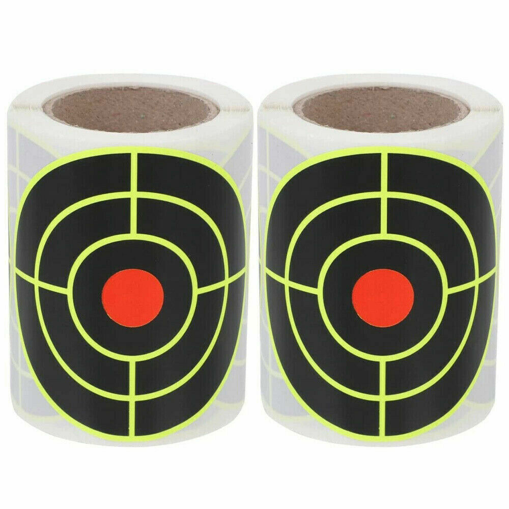 StoneSky 250 Pcs / 1Roll Self Adhesive Paper Reactive Splatter Shooting Target Stickers