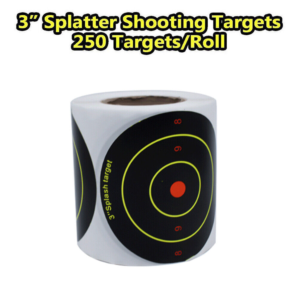 StoneSky 250PCS 3" Target Paper Splatter Target Sticker Shooting Training Adhesive Paper