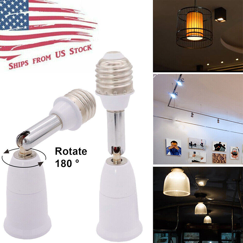 Light Bulb Socket Converter Lamp Holder to Adapter Extender E26 E27 to E26 E27