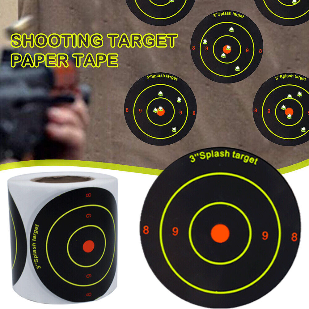 StoneSky 250PCS 3" Target Paper Splatter Target Sticker Shooting Training Adhesive Paper