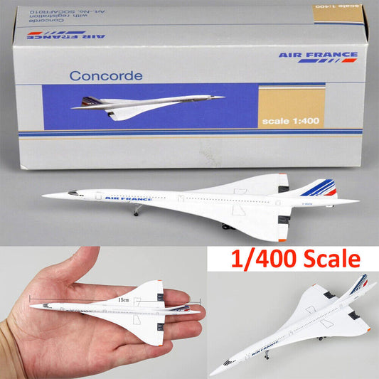 StoneSky 1/400 Scale Air France Concorde Plane Model Toy Diecast 1976-2003 Collection