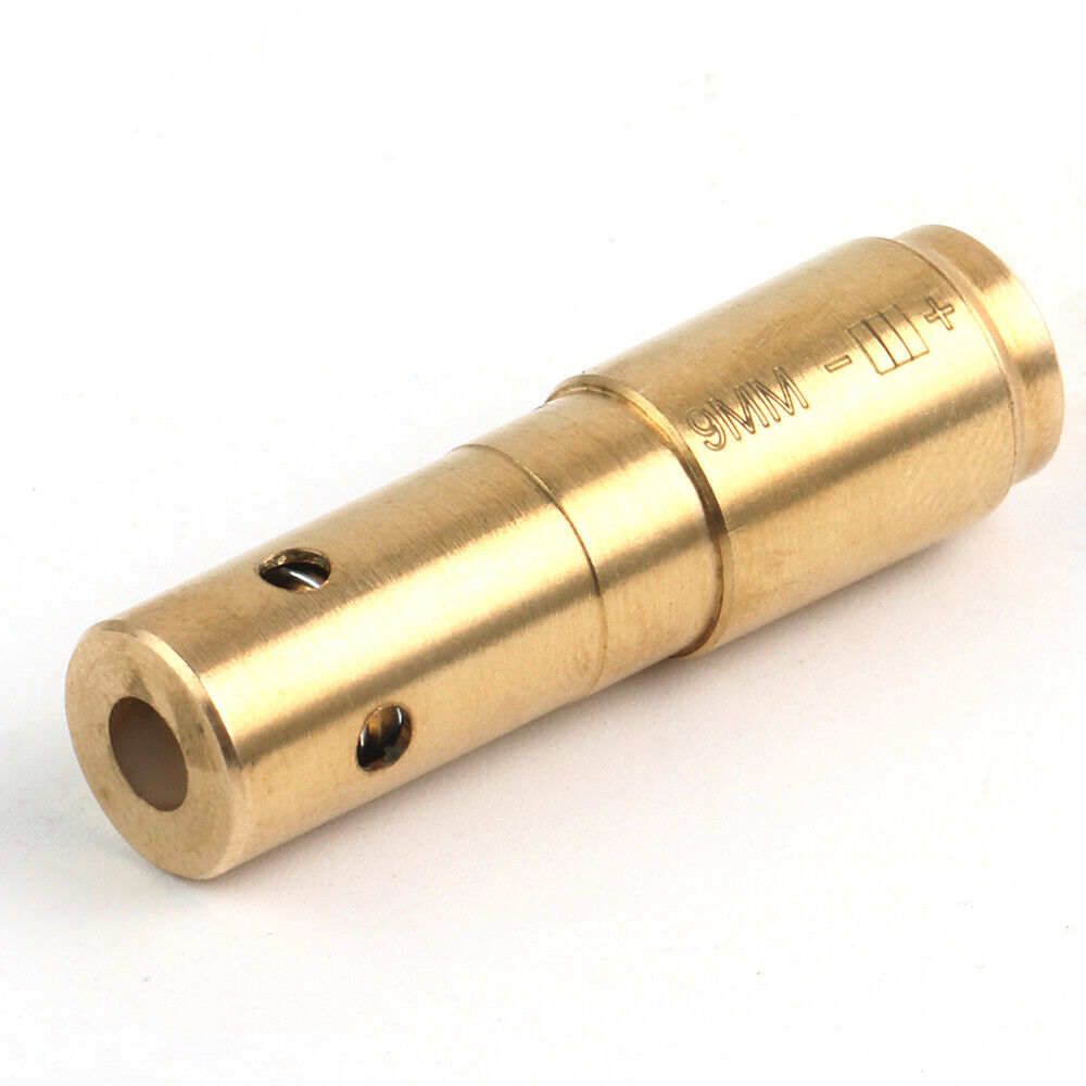 STONESKY 9mm Pistol/Handgun Bore Sighter Sight Cartridge Red Laser Boresighter 6 Battery