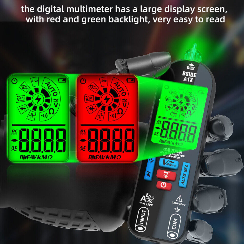 StoneSky Smart Digital Multimeter AC/DC Voltage Tester Rechargeable Electrical Voltmeter