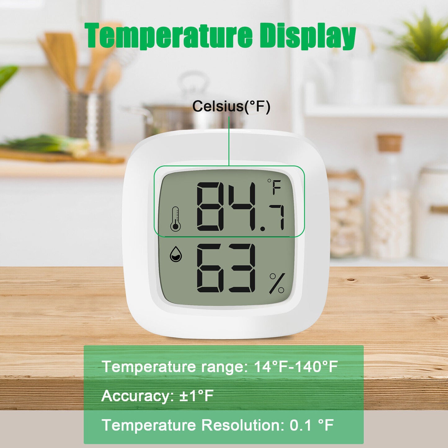 StoneSky Mini Thermometer Digital LCD Display Hygrometer Temperature Humidity Meter