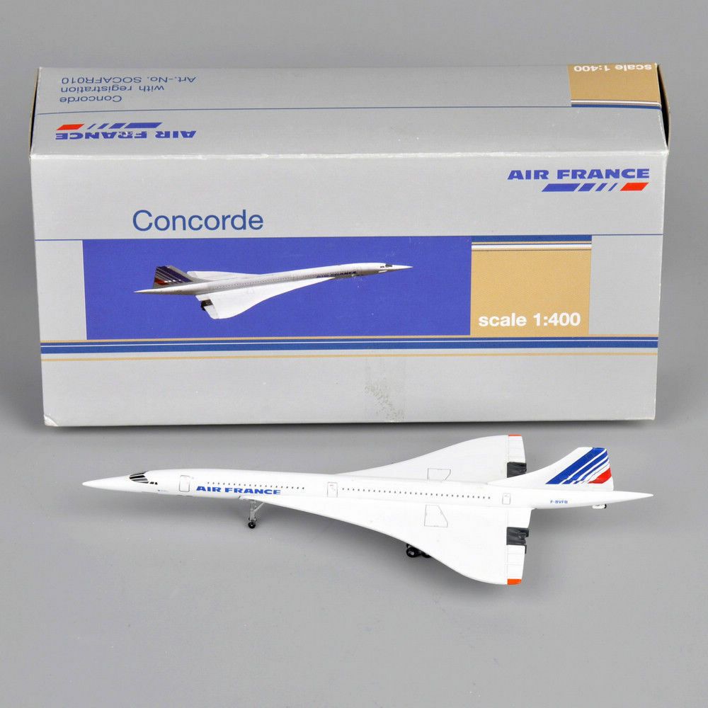 StoneSky 1/400 Scale Air France Concorde Plane Model Toy Diecast 1976-2003 Collection