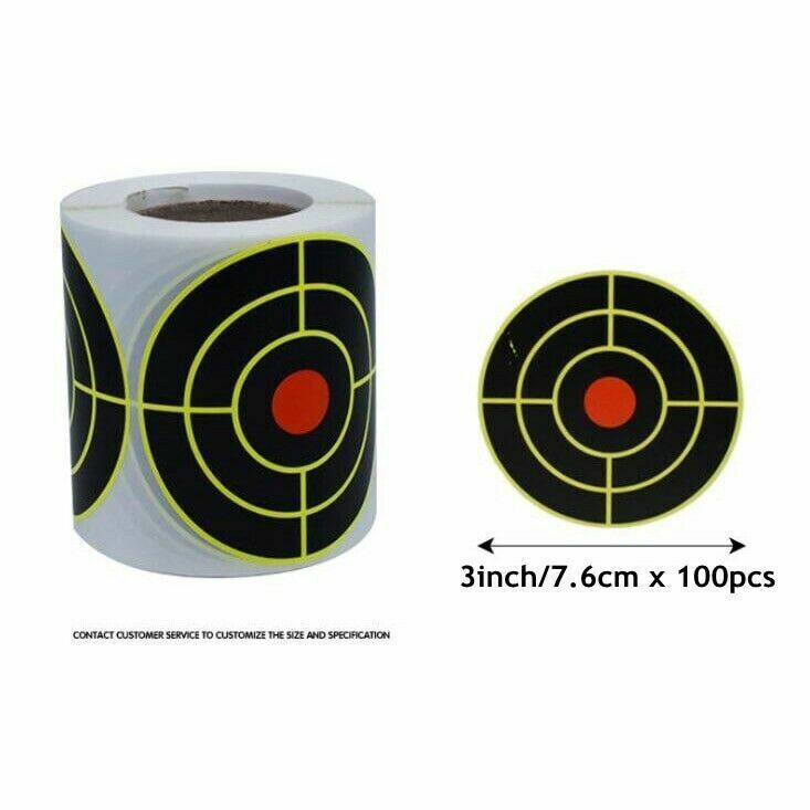 StoneSky 250 Pcs / 1Roll Self Adhesive Paper Reactive Splatter Shooting Target Stickers