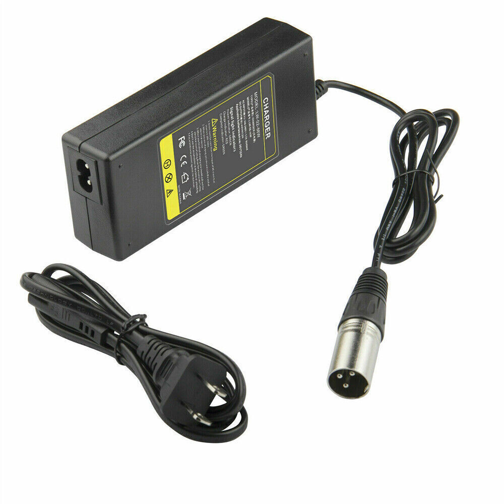 STONESKY 42V 2A Adapter Power Supply For 36V E-Bike Balance Scooter Battery 3Pin XLR Male