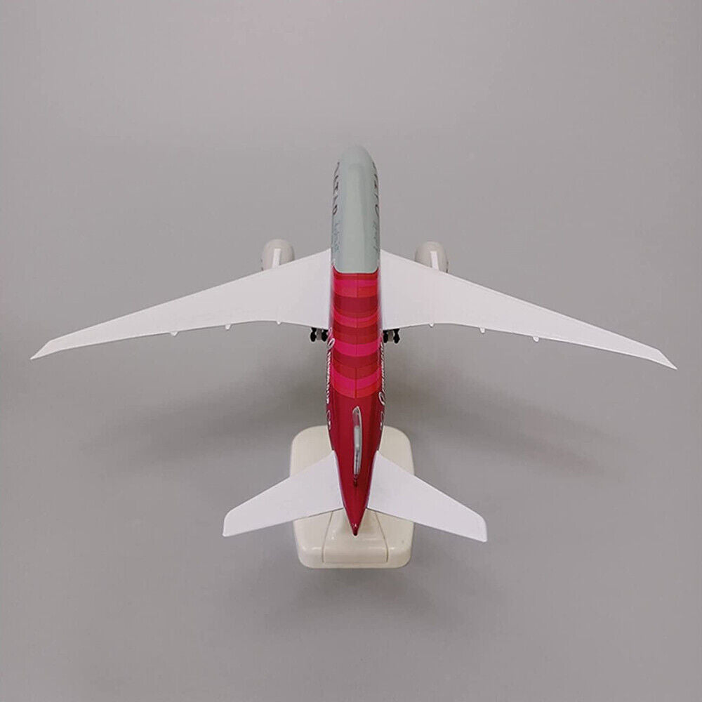 StoneSky Alloy Metal QATAR Airways Boeing B777 Airplane Model Plane Aircraft 20cm +Holder