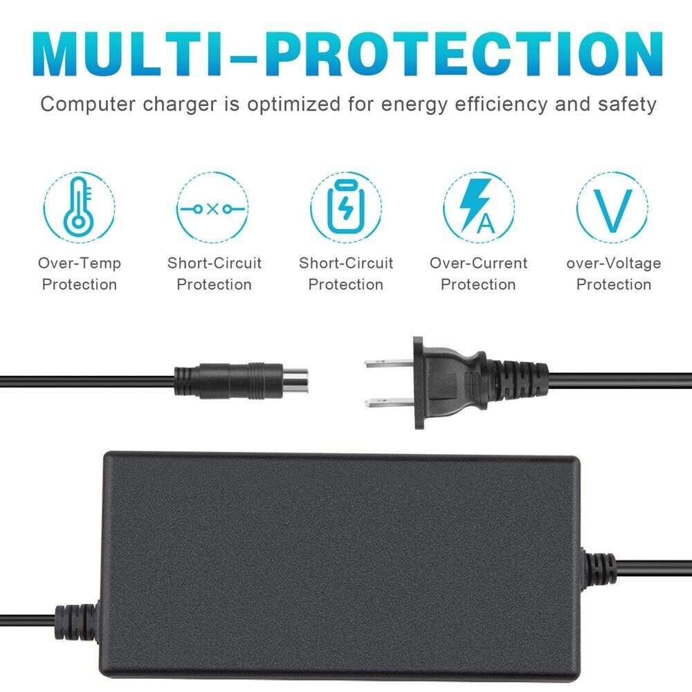 StoneSky 67.2V 2A Li-ion Battery 60V Electric Bicycle Adapter Charger RCA 8mm Lotus Plug