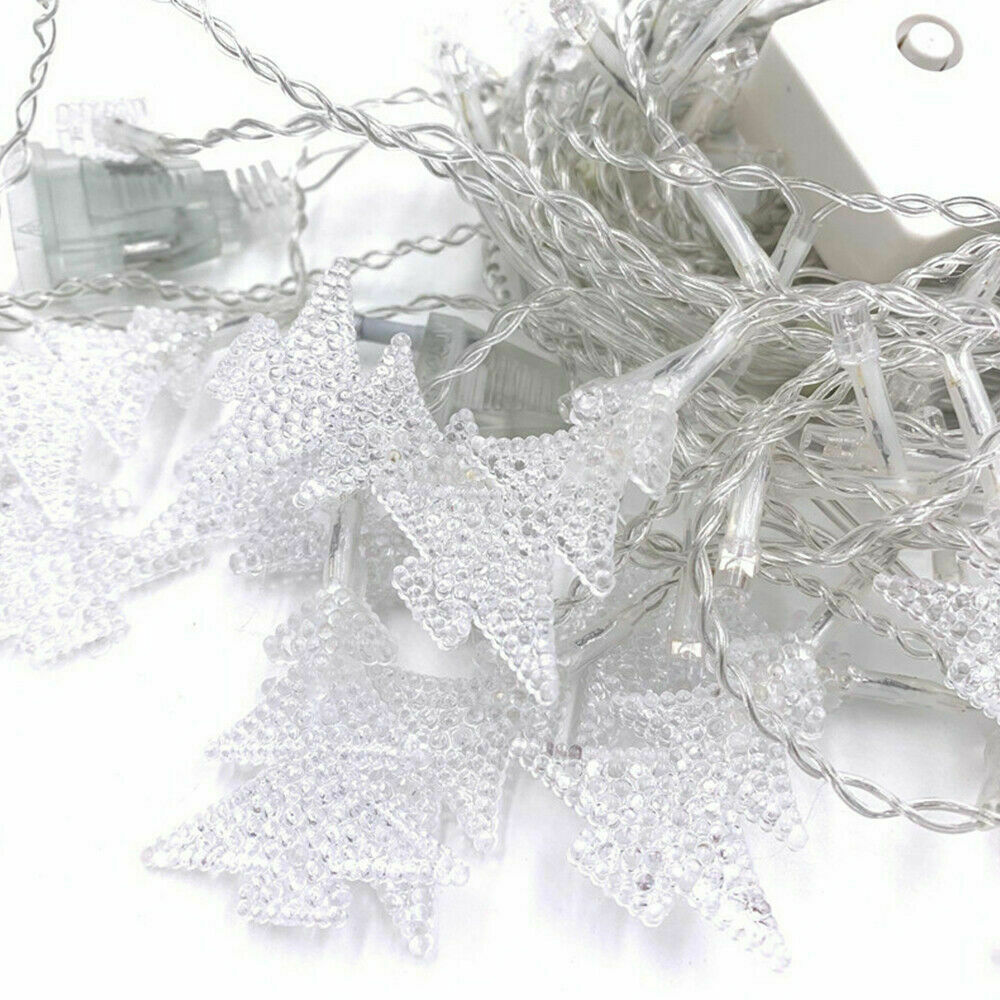 STONESKY Xmas Tree 96 LED Fairy String Curtain Light Wedding Party Decor Warm White Lamps