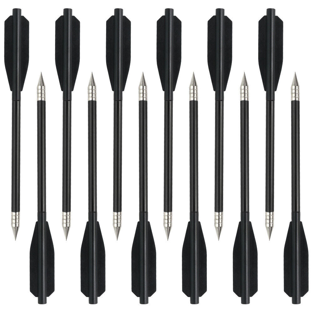 STONESKY 12Pcs 6.5" Pistol Crossbow Bolts Aluminium Arrows Broadhead Hunting Mini Archery