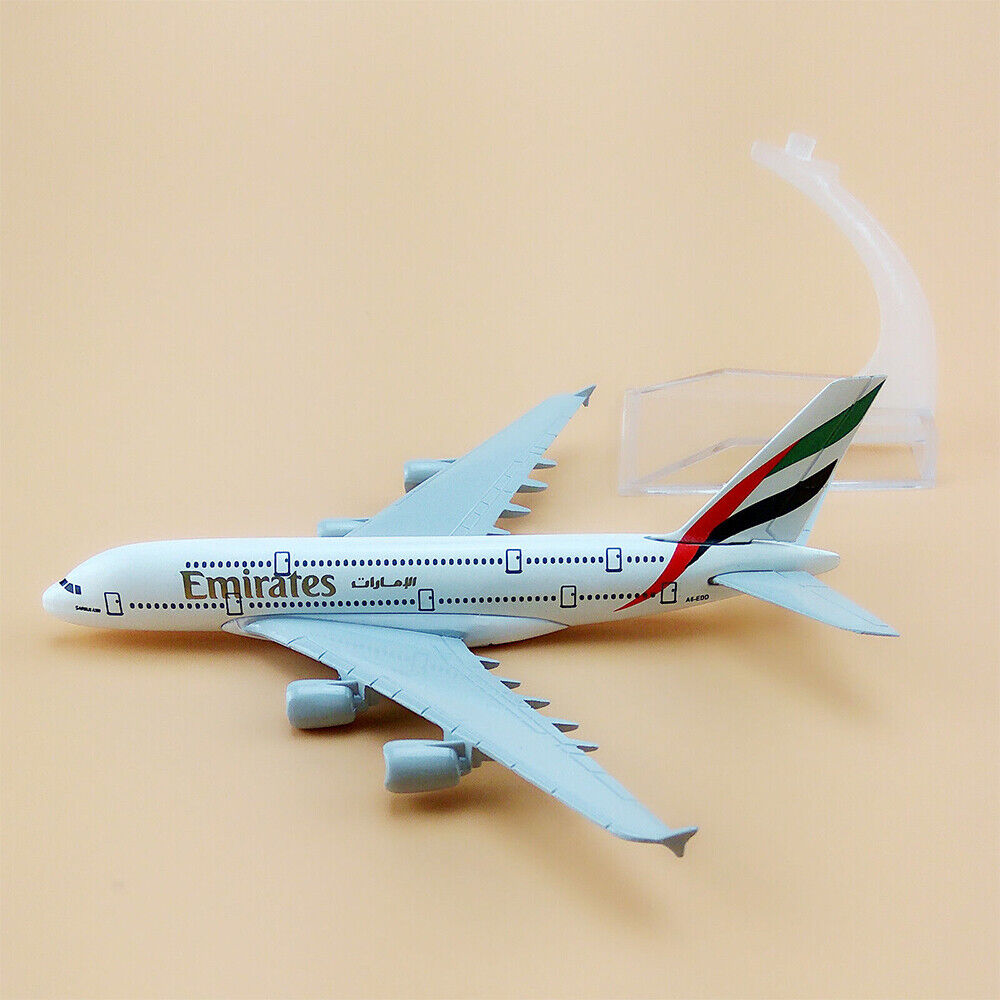 StoneSky 16cm Airplane Alloy Model Plane Air Emirates Airlines Airbus A380 Aircraft Model