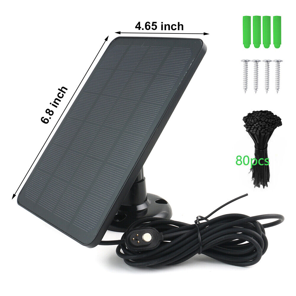 StoneSky 4W/5V Solar Panel Charger for Arlo Ultra/Ultra2/Pro 3/Pro 4 Security Camera