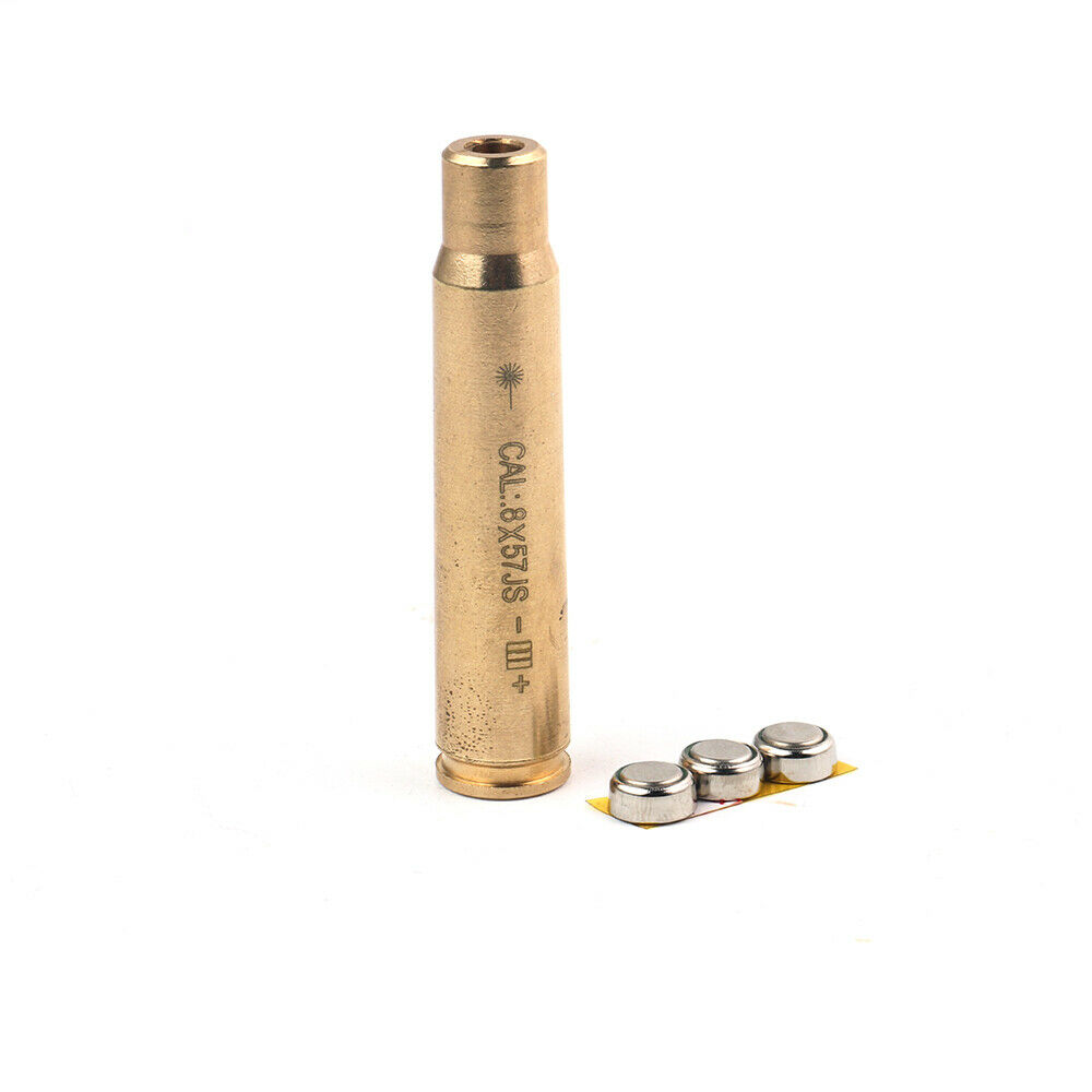 STONESKY Red Dot Laser Sight CAL 8x57 JS Cartridge Brass Bore Sighter Boresighter Battery