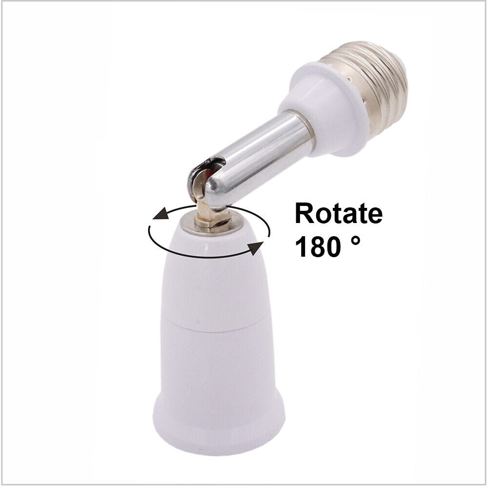Light Bulb Socket Converter Lamp Holder to Adapter Extender E26 E27 to E26 E27