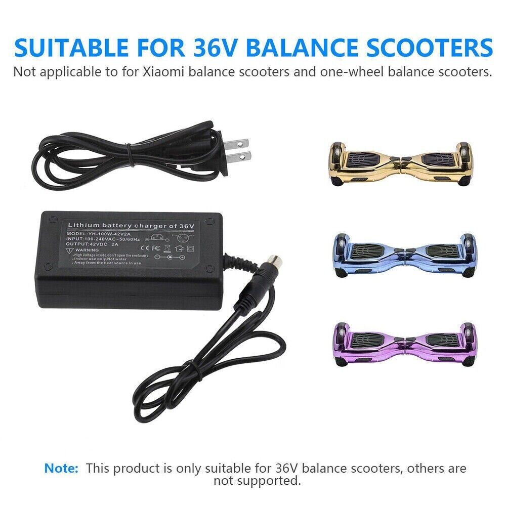 STONESKY 42V 2A Electric Scooter Battery Charger For Xiaomi Mijia M365 Bird/Lime/Skip/ES4